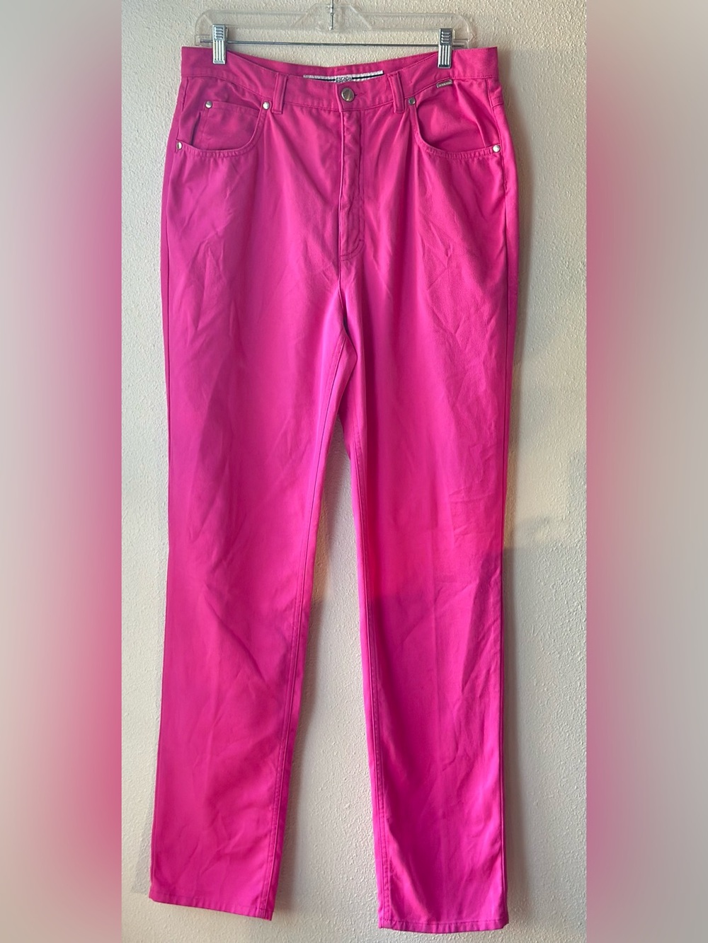 ESCADA SPORT Hot Pink Magenta Cotton Pants Made In Italy Size 42